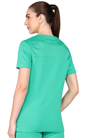 Green Women's Scrub Set - Stretchable Top & Standard Fit