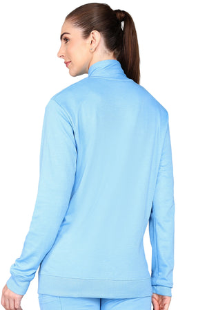 Stylish Sky Blue Scrub Jacket for Women - Supermedic