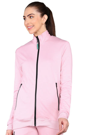 Personalized Pink Scrub Jacket for Women - Supermedic