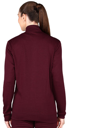 Super Soft Maroon Scrub Jacket for Women - Supermedic