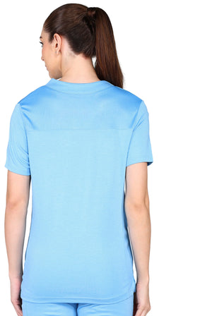 Royal Blue Scrub Set featuring jogger-style pants and comfortable top