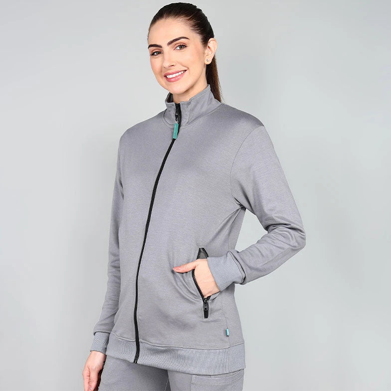 Women's Turtle Neck Scrub Jacket