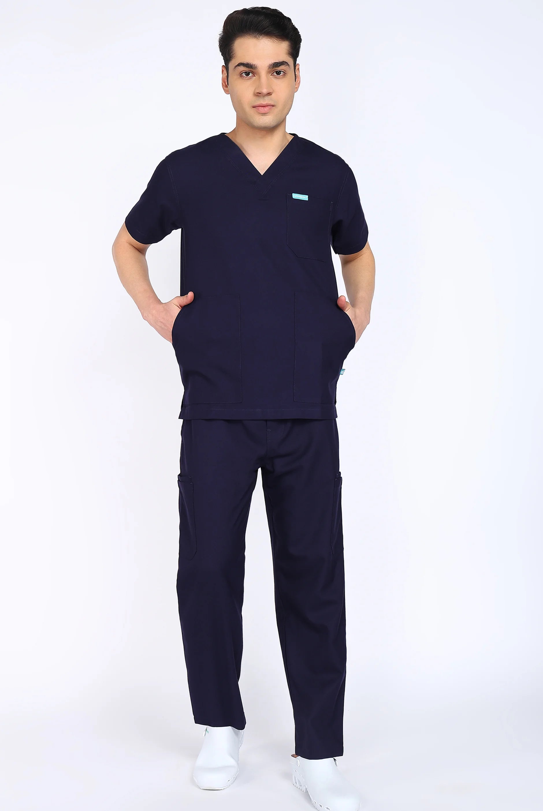 Classic True Navy Scrub Set for Men