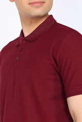 Maroon Polo T-Shirt for Men
