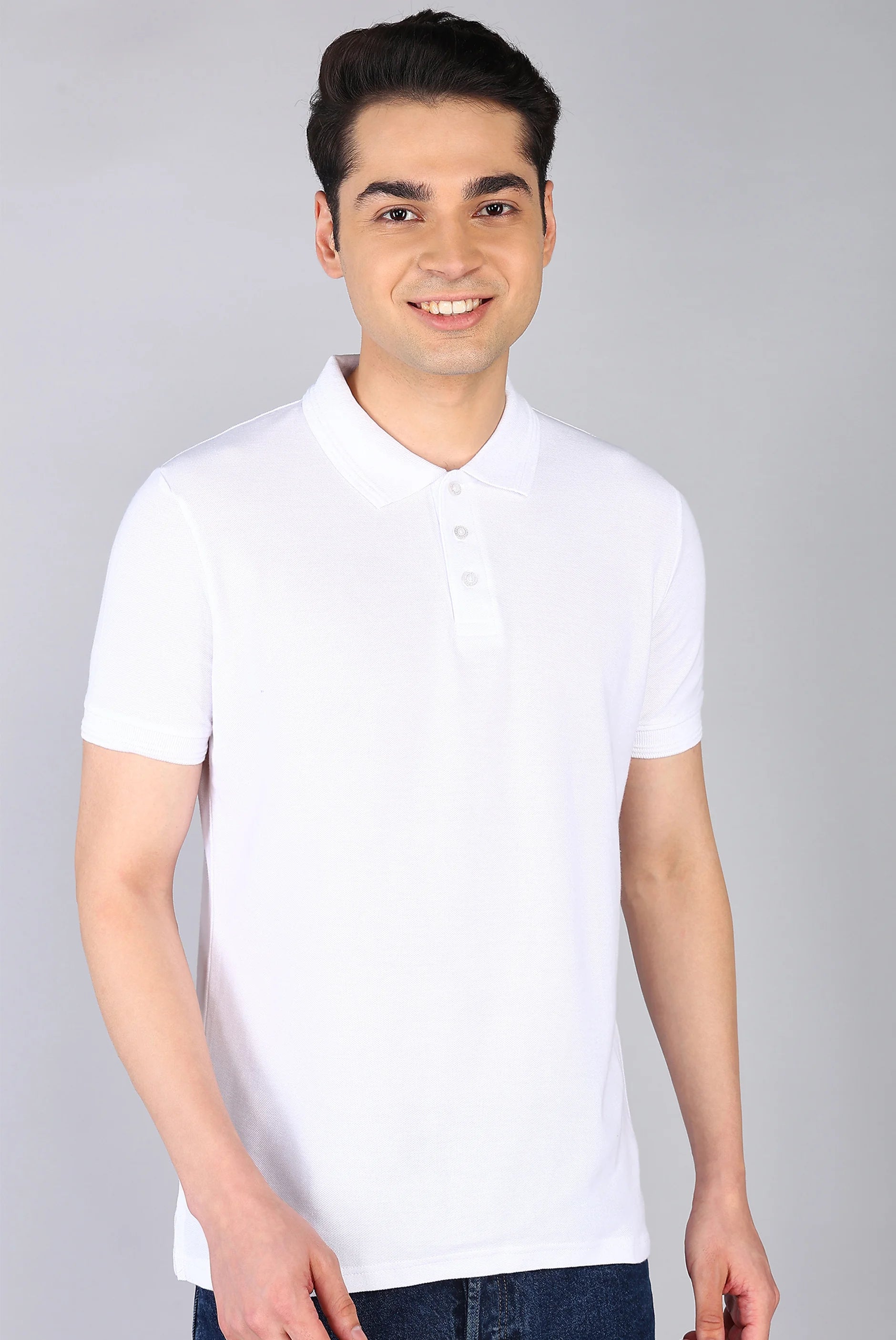 White Polo T-Shirt for Men