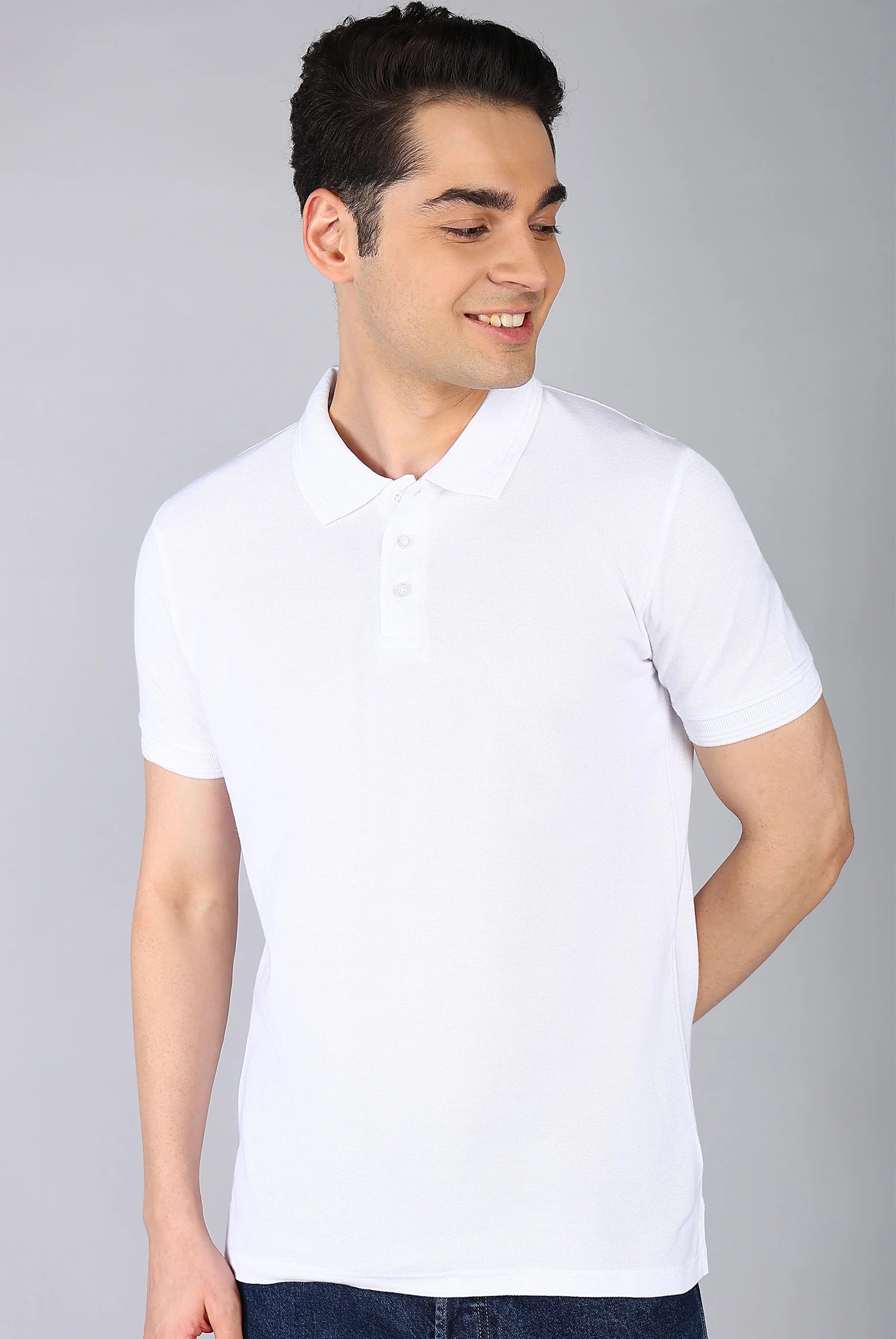 White Polo T-Shirt for Men