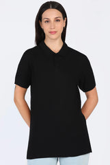 Black Polo T-Shirt for Women