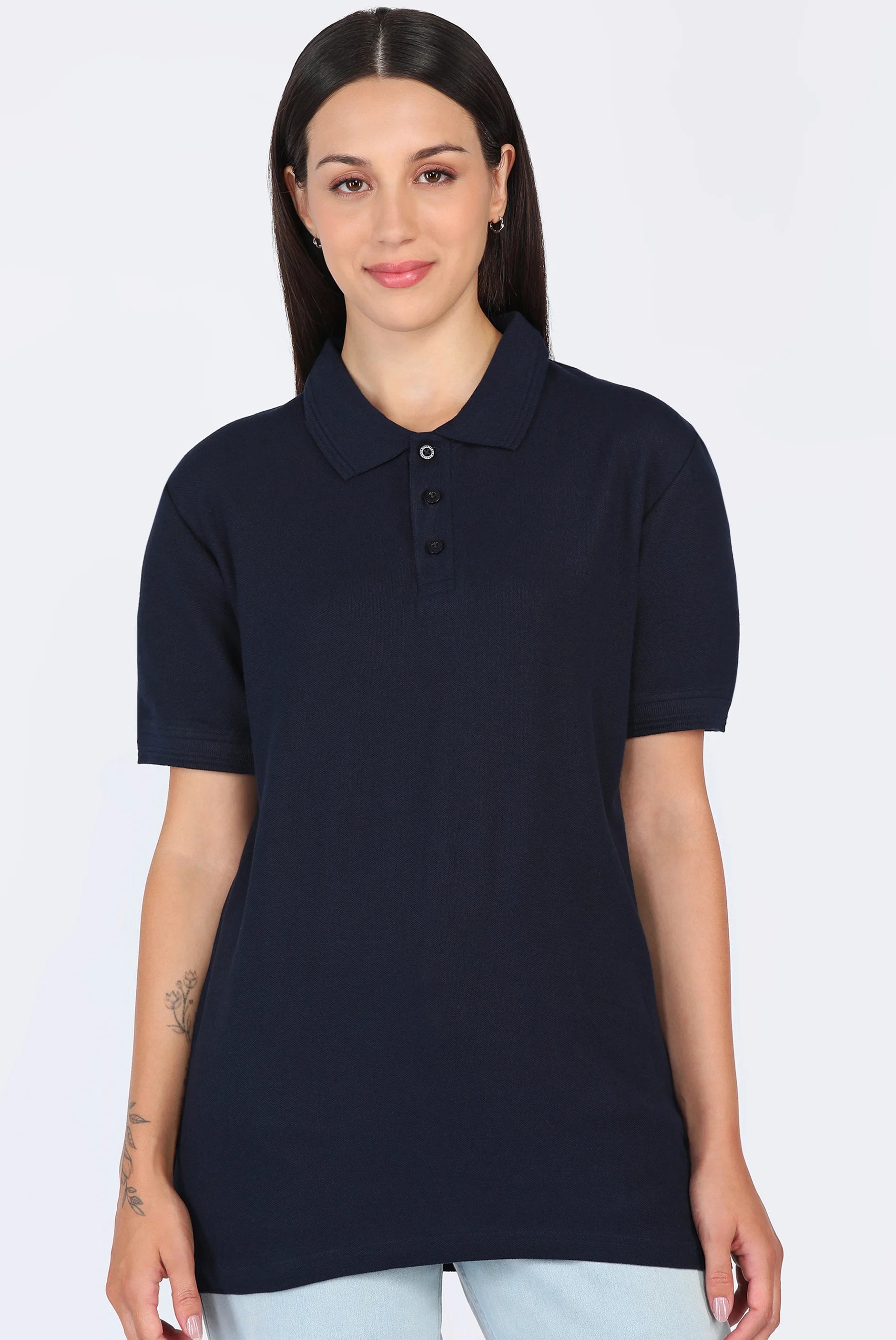 True Navy Polo T-Shirt for Women