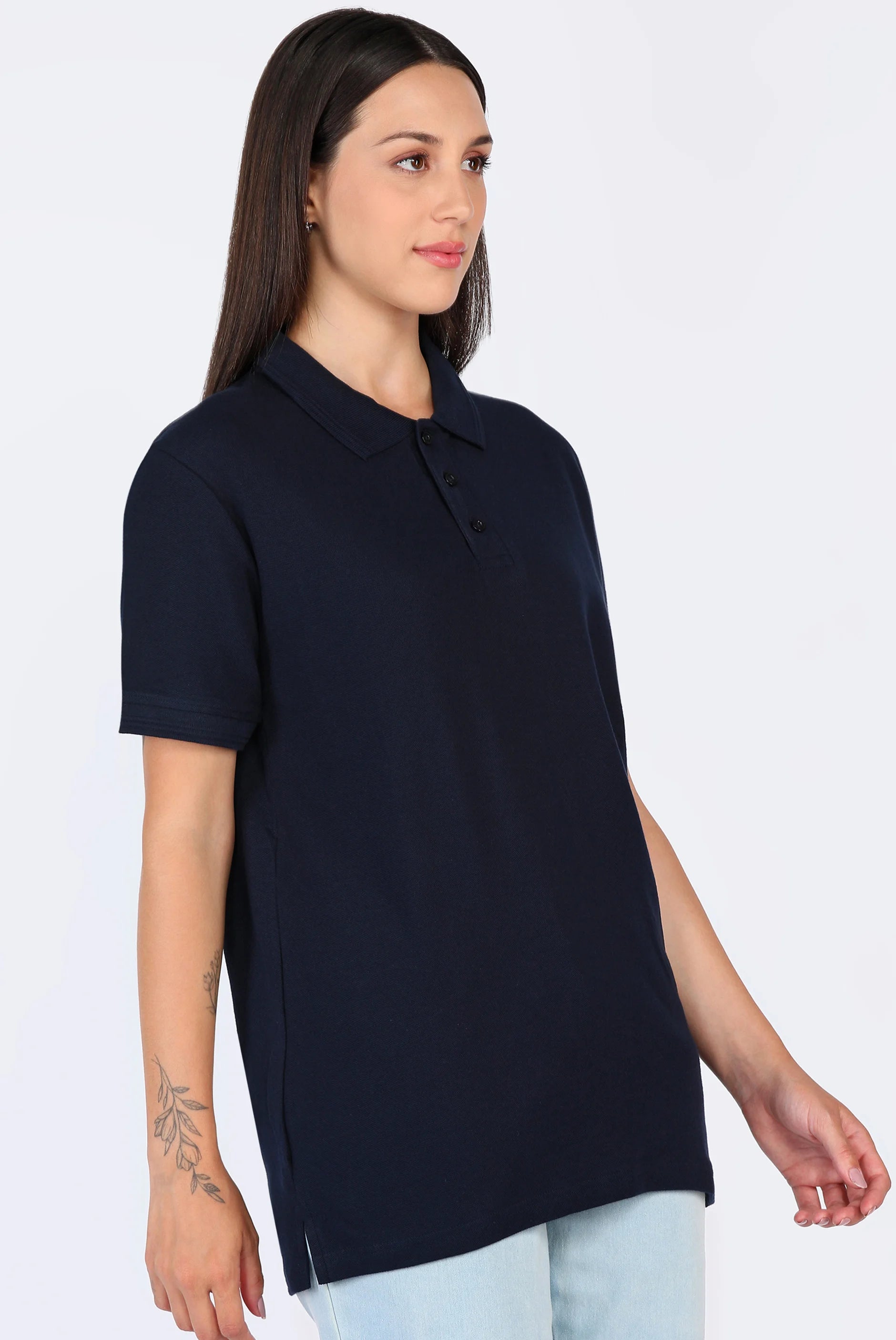 True Navy Polo T-Shirt for Women