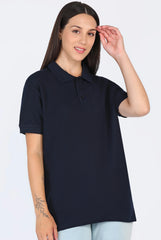 True Navy Polo T-Shirt for Women