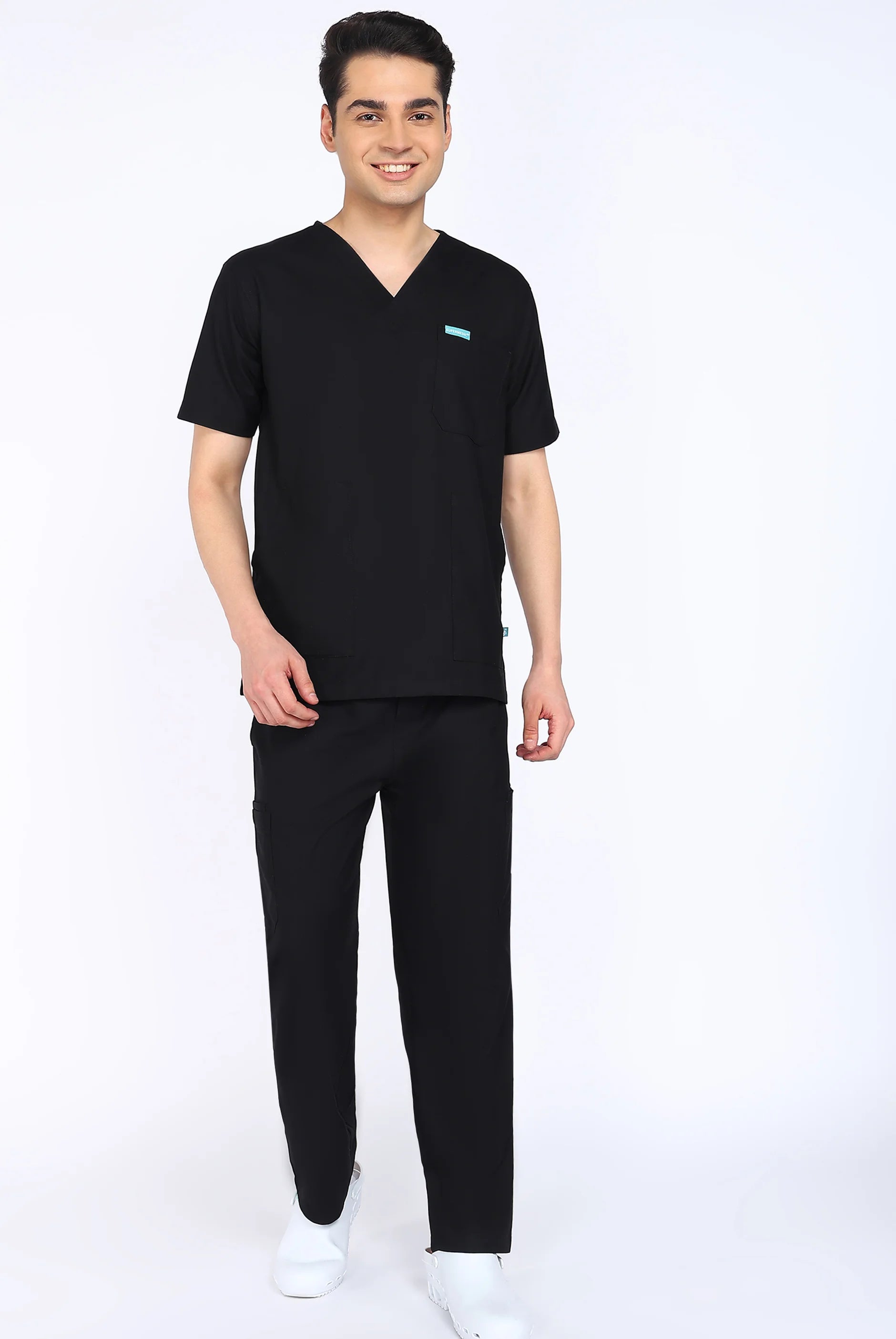 Classic Black Scrub Set for Men