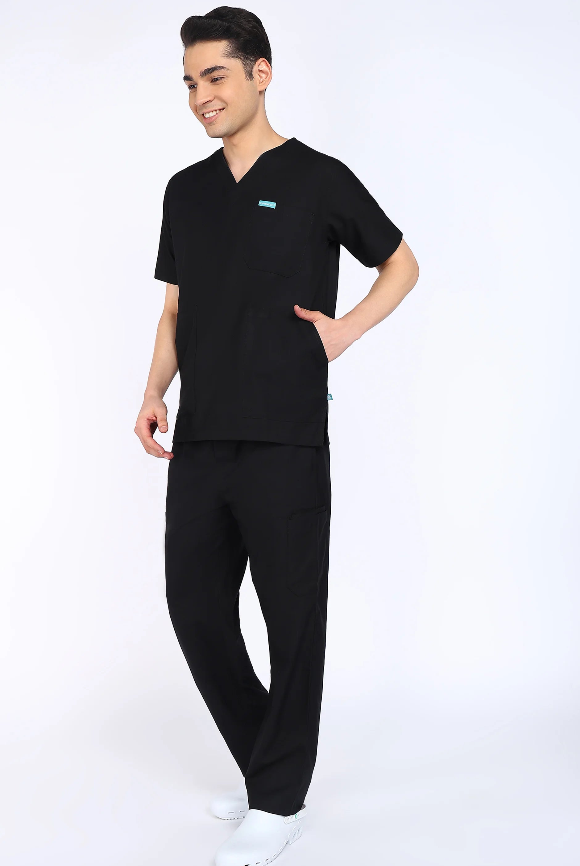 Classic Black Scrub Set for Men