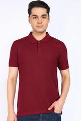 Maroon Polo T-Shirt for Men