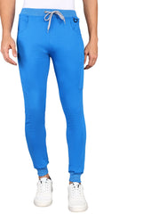 Men Royal Blue Top & Jogger Bottom Scrub Set