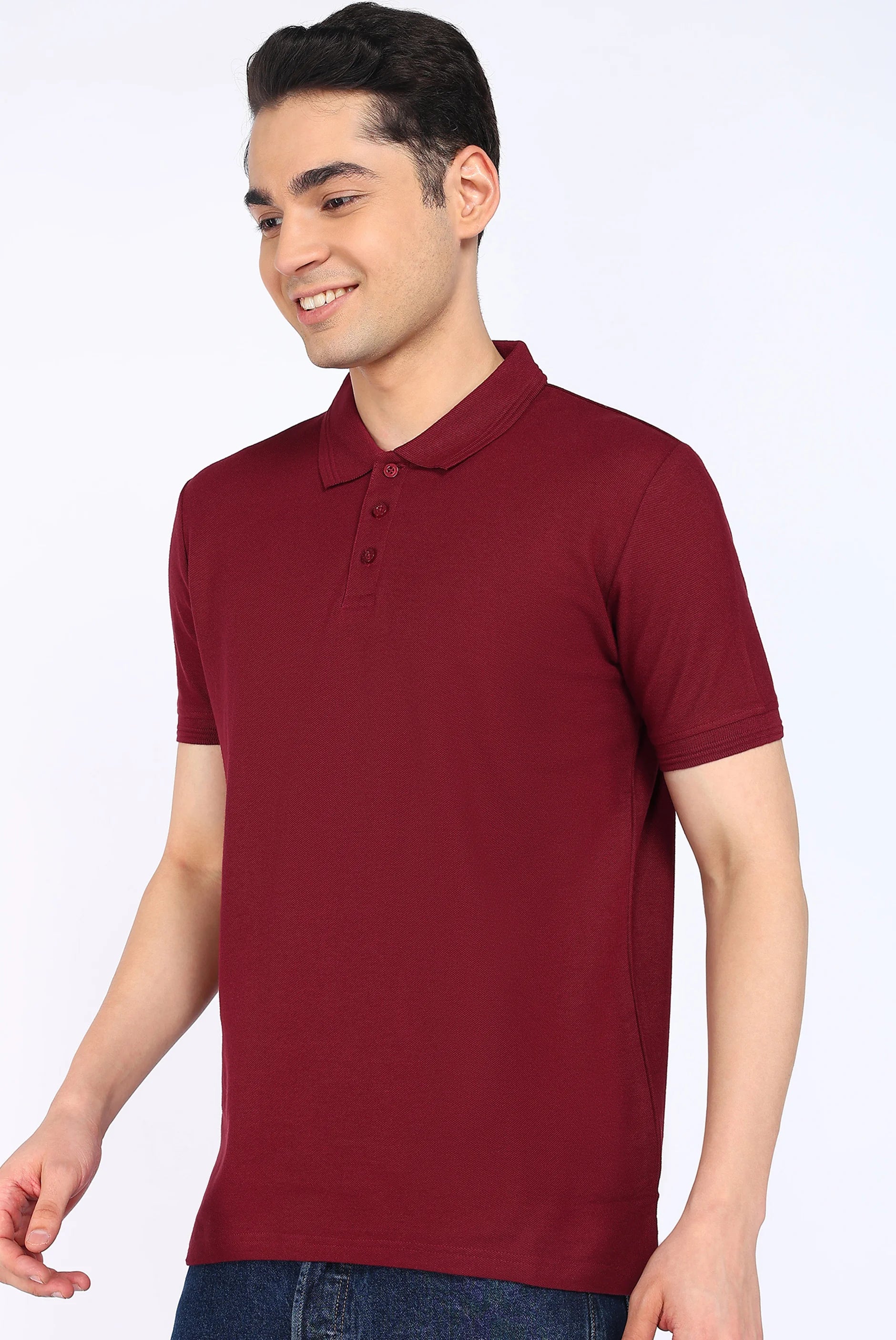 Maroon Polo T-Shirt for Men