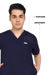 Classic True Navy Scrub Set for Men