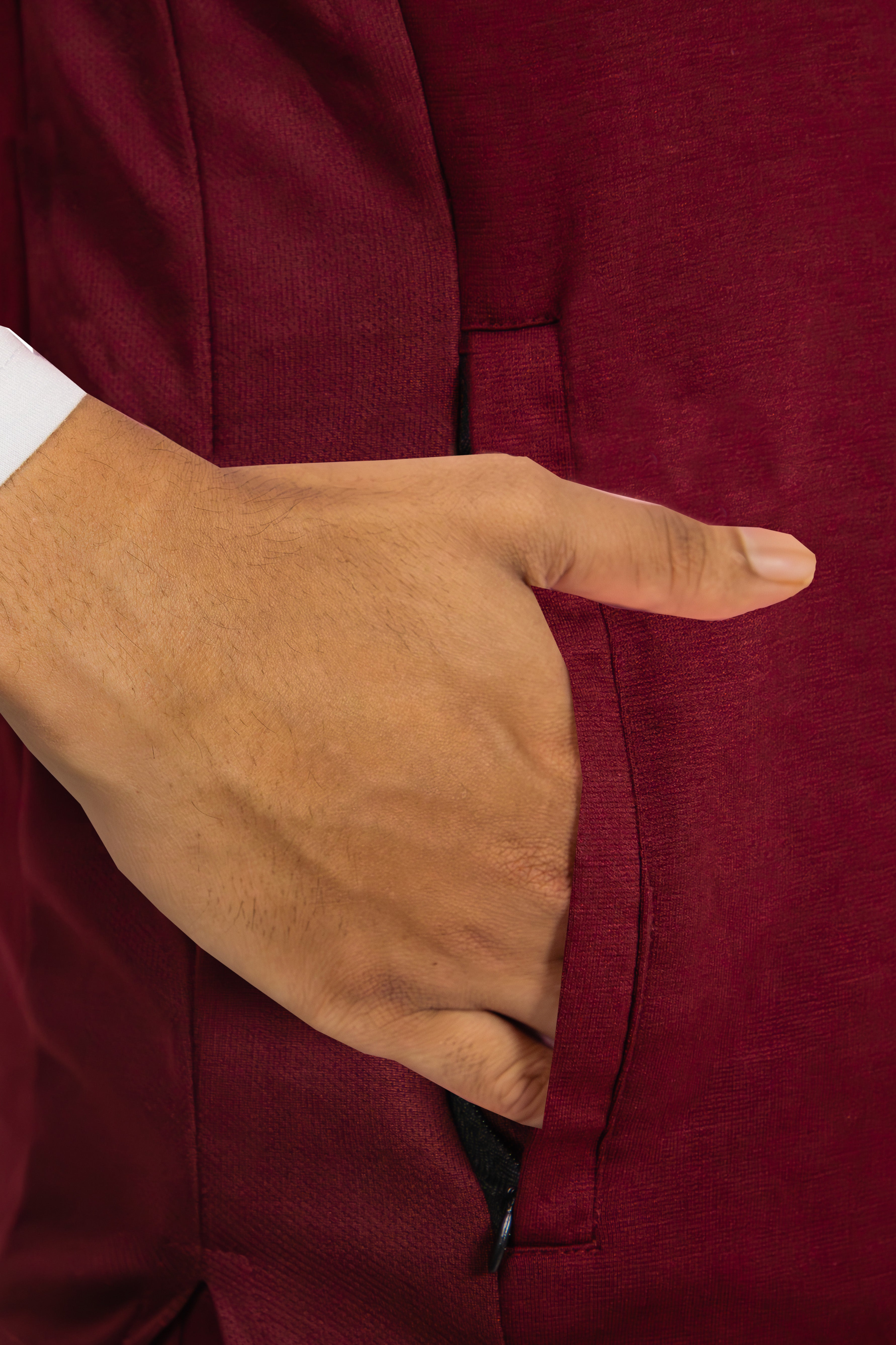 Comfortable Maroon Scrubs - Flexible Top & Regular Bottom - Supermedic