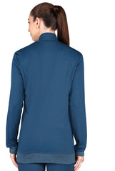 Personalized Embroidery Teal Blue Scrub Jacket for Women - Supermedic