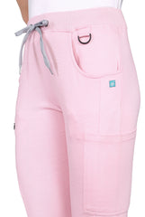 Women's Pink Scrub Set - Stretchable Top & Standard Fit