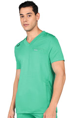 Supermedic Green Scrub Set - Flexible Design with Stretchable Top & Standard Pants