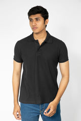 Black Polo T-Shirt for Men