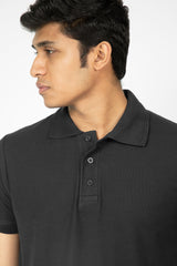 Black Polo T-Shirt for Men