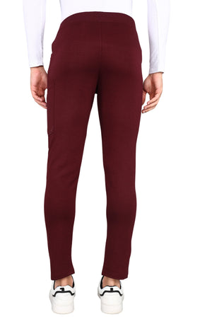 Men’s Maroon Scrub Set - Stretchable Top & Easy Fit Bottom - Supermedic
