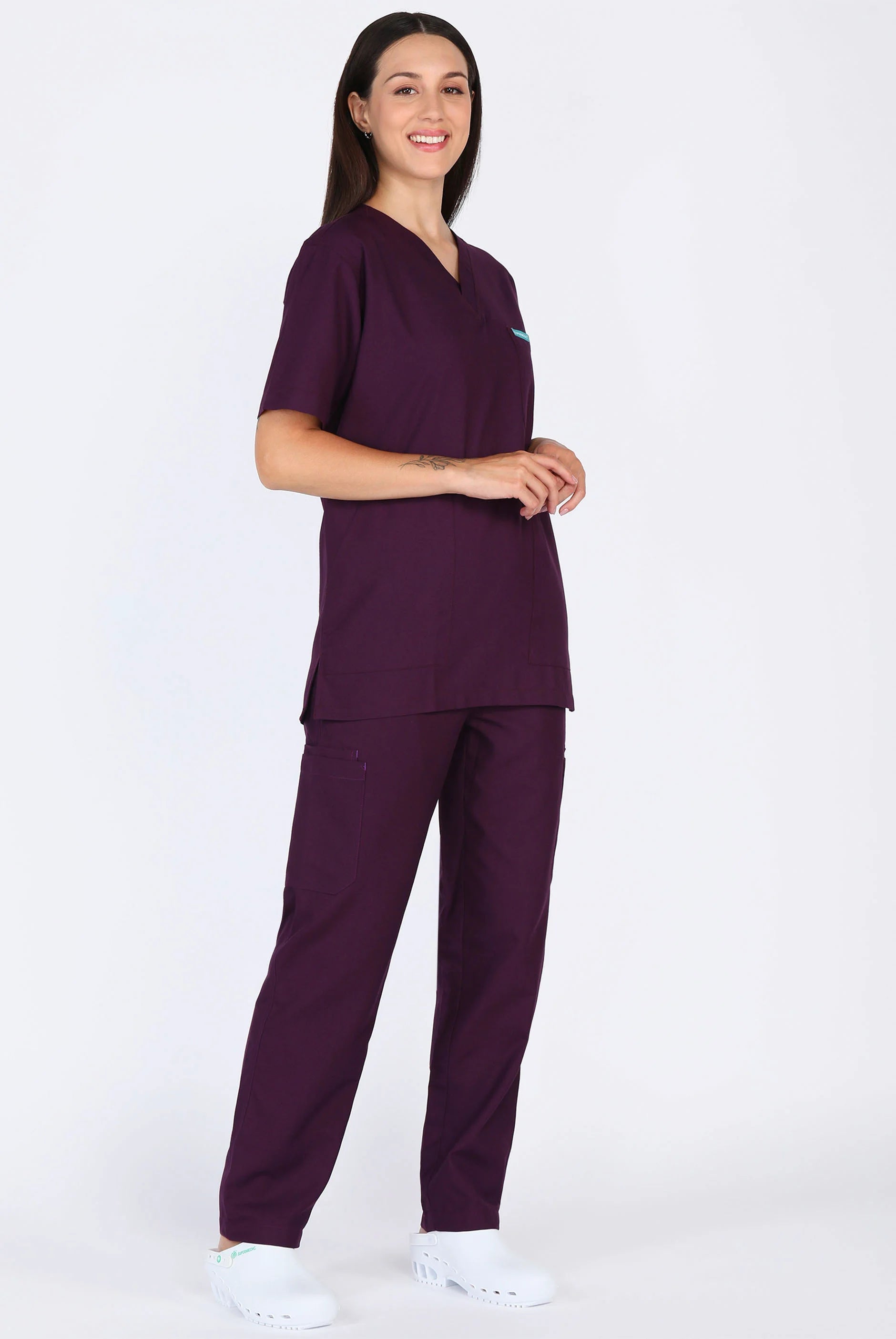 Classic Purple Scrub Set for Women