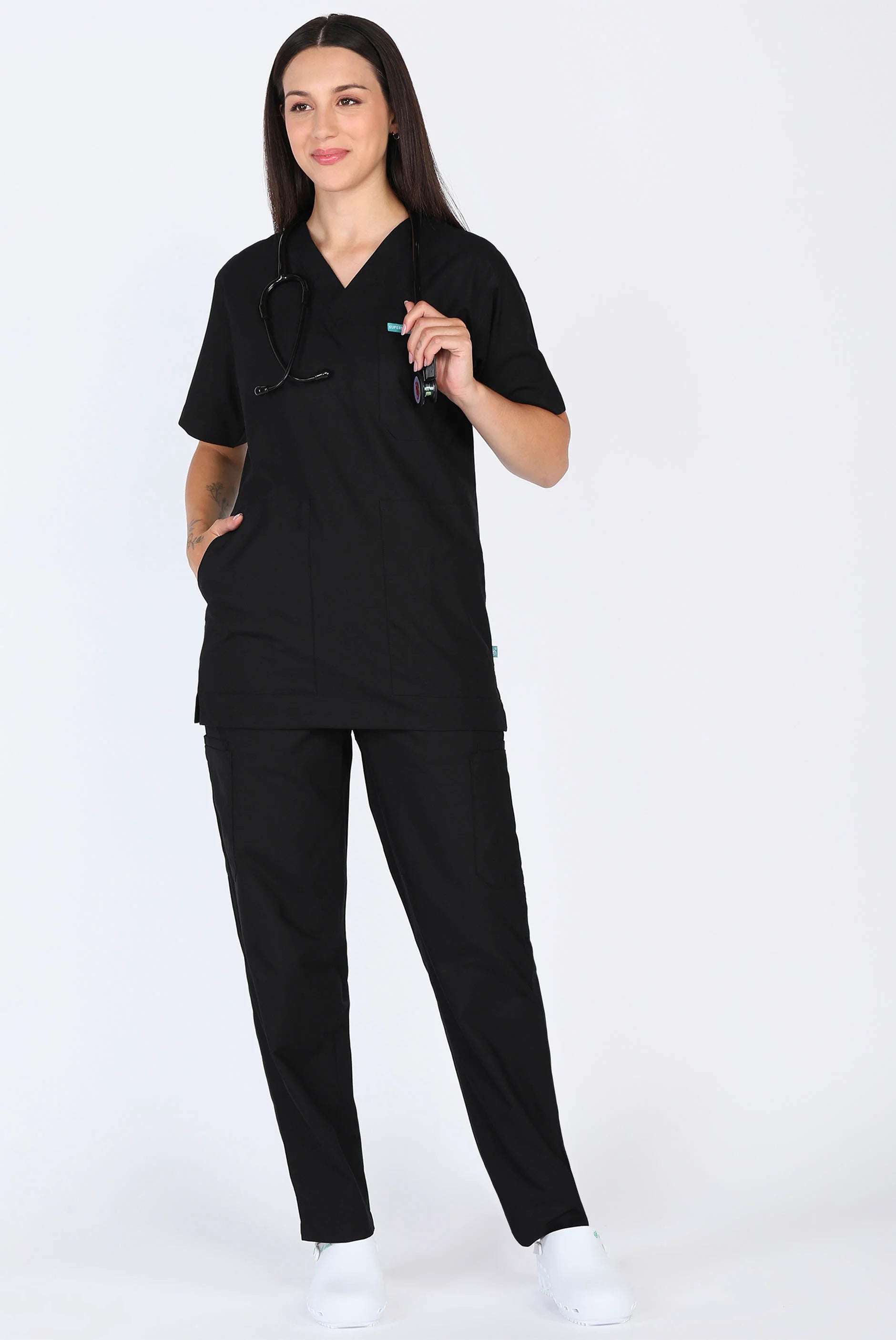 Classic Black Scrub Set for Women