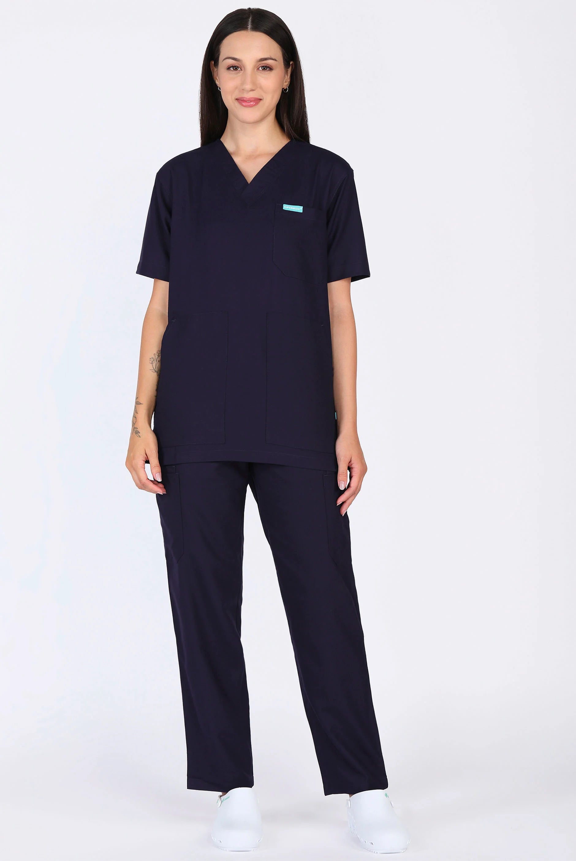 Classic True Navy Scrub Set for Women