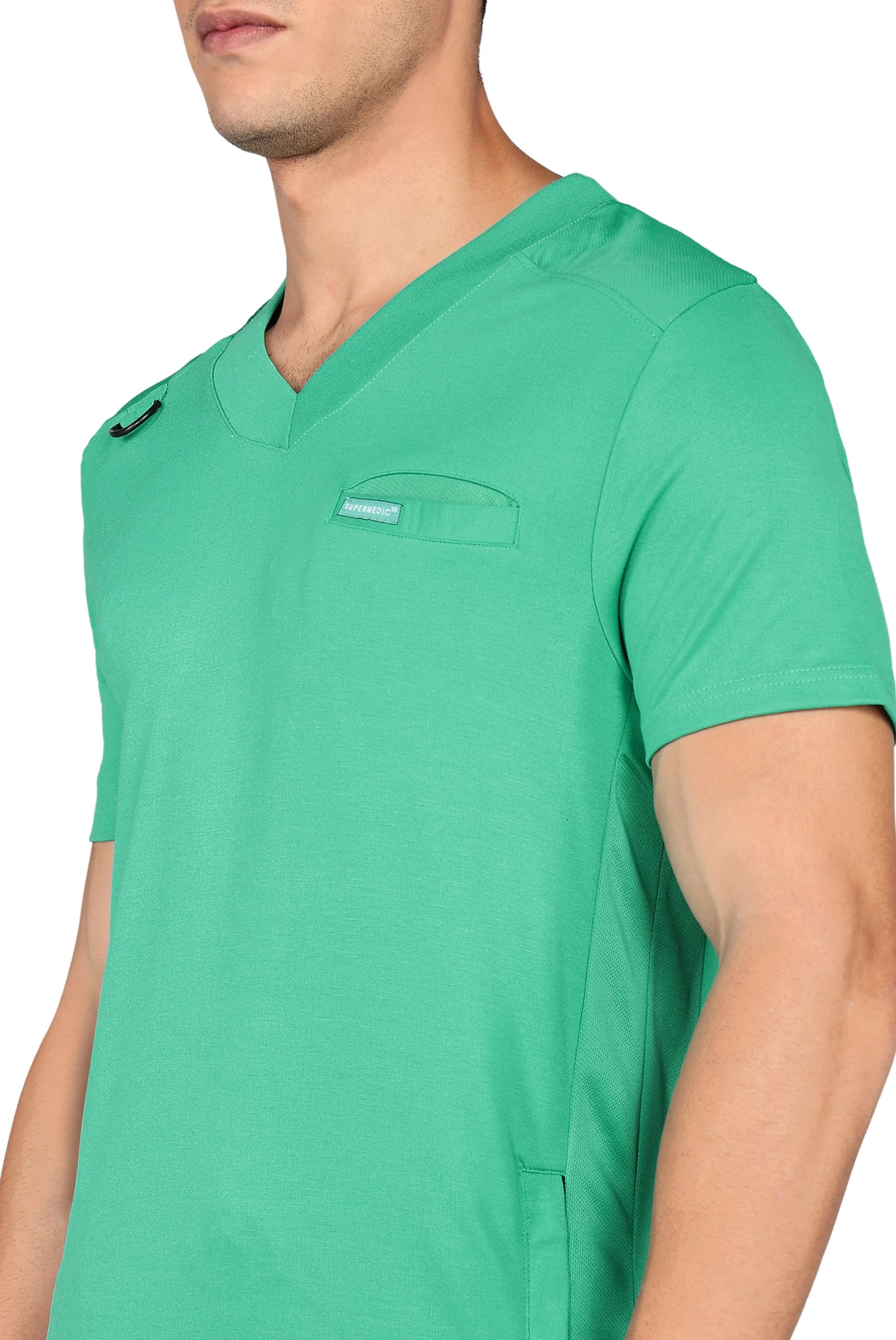 Durable Green Scrubs - Flexible Top & Standard Fit Pants