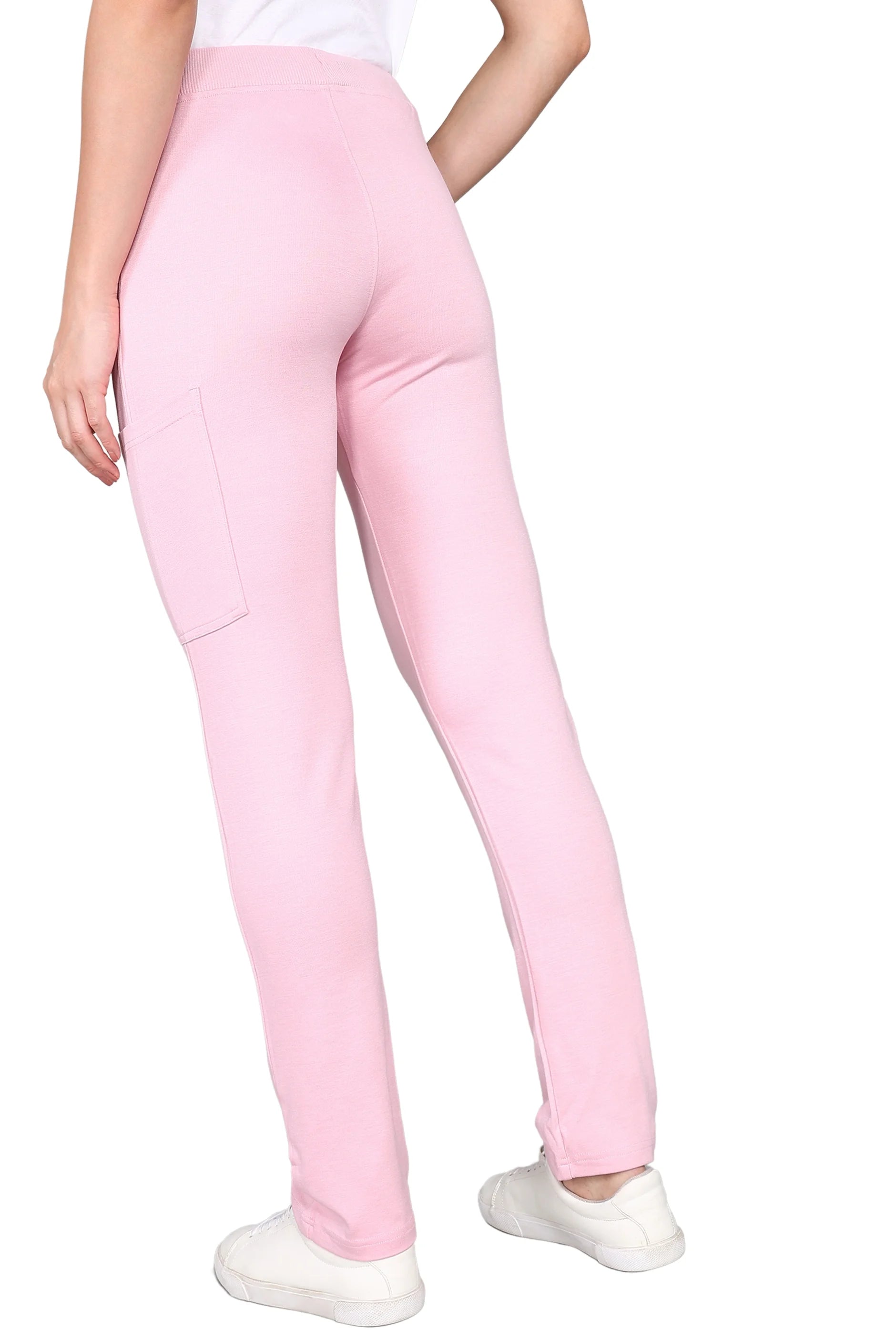 Women's Pink Scrub Set - Stretchable Top & Comfortable Bottom