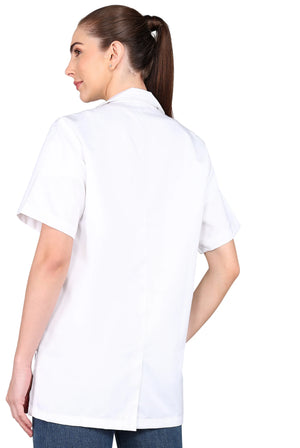 Women's V Neckline Short Sleeve Doctors Coat - Supermedic