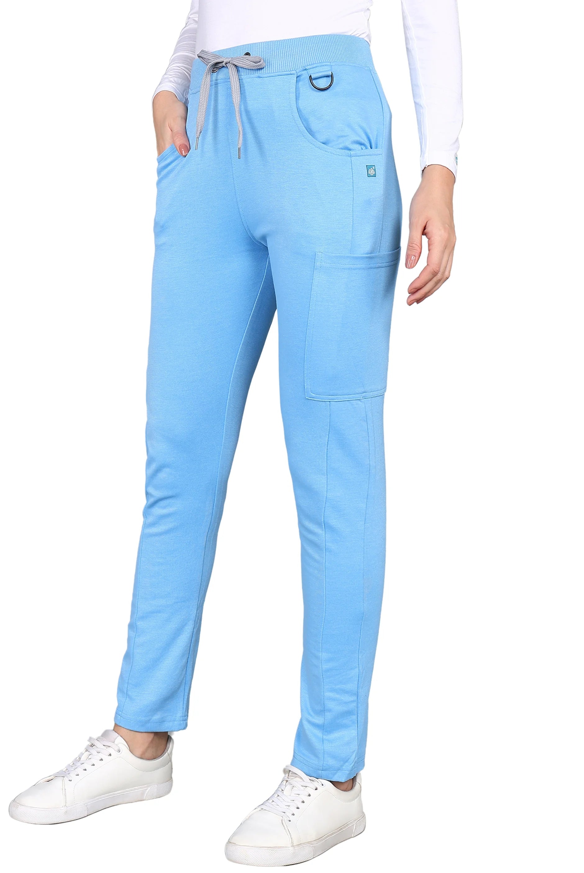 Sky Blue Scrubs - Stretchable Top & Regular Bottom