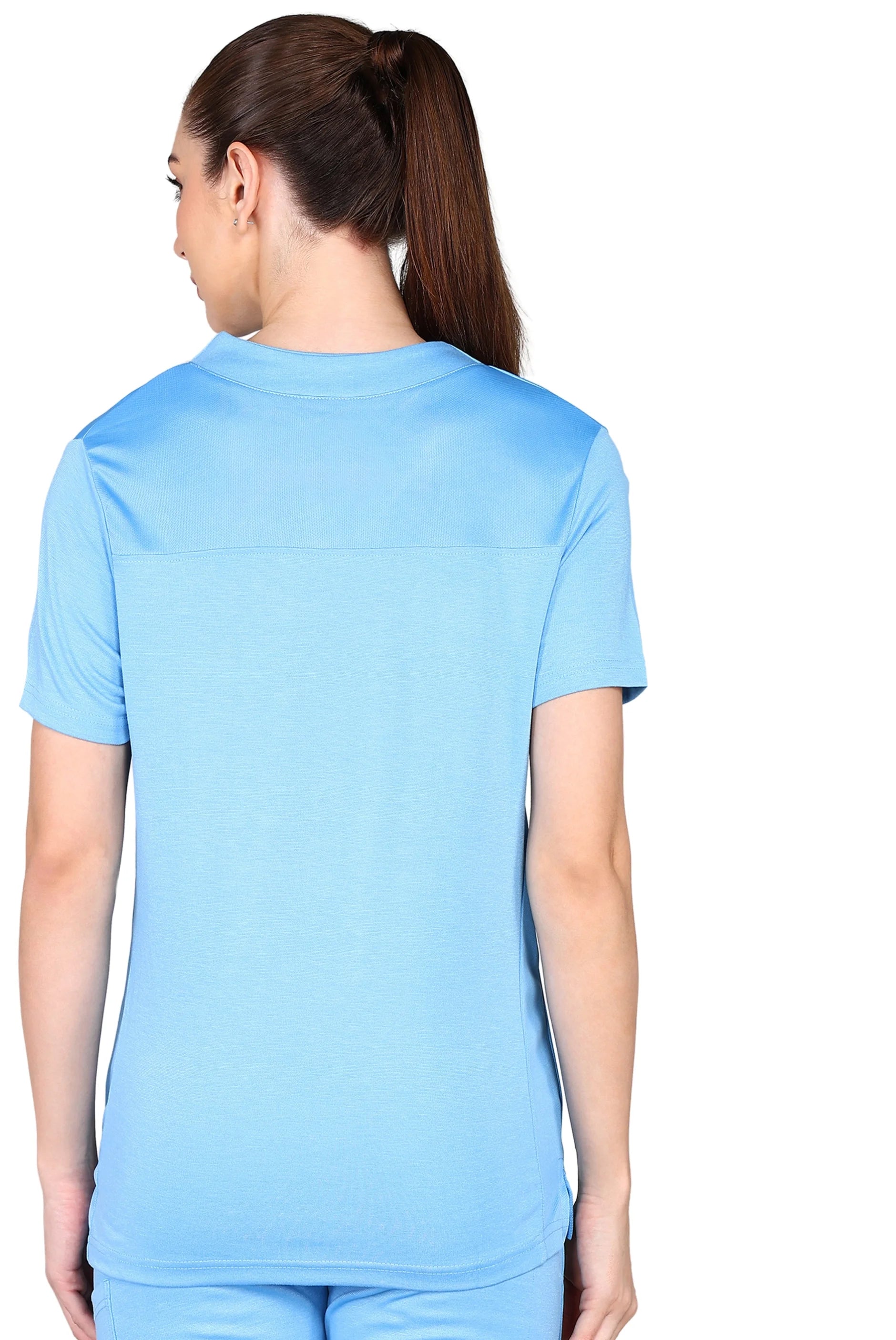 Royal Blue Scrub Set featuring jogger-style pants and comfortable top
