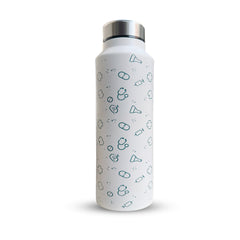 Customized Stainless Steel Water Bottle - White