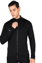 Black Scrub Jacket For Men With two Side Pockets - Supermedic