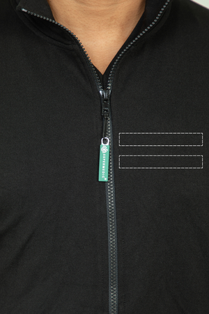 Customizable Perfect Fit Black Scrub Jacket For Men - Supermedic