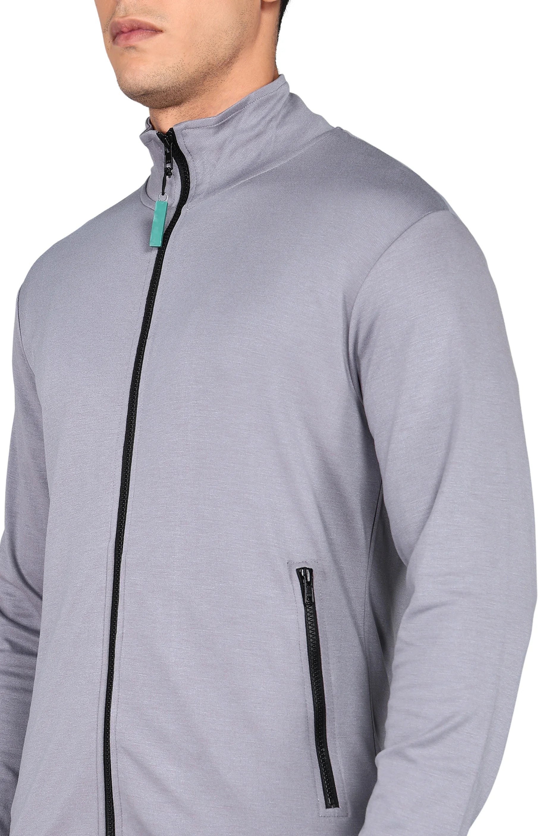 Customizable Perfect Fit Grey Scrub Jacket For Men - Supermedic