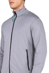 Customizable Perfect Fit Grey Scrub Jacket For Men - Supermedic