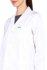 Customized Women's White Lab Coat full sleeve with Two Pockets - Supermedic