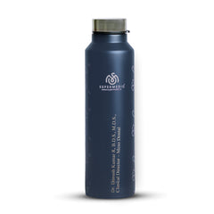 Customized Stainless Steel Water Bottle - Navy Blue