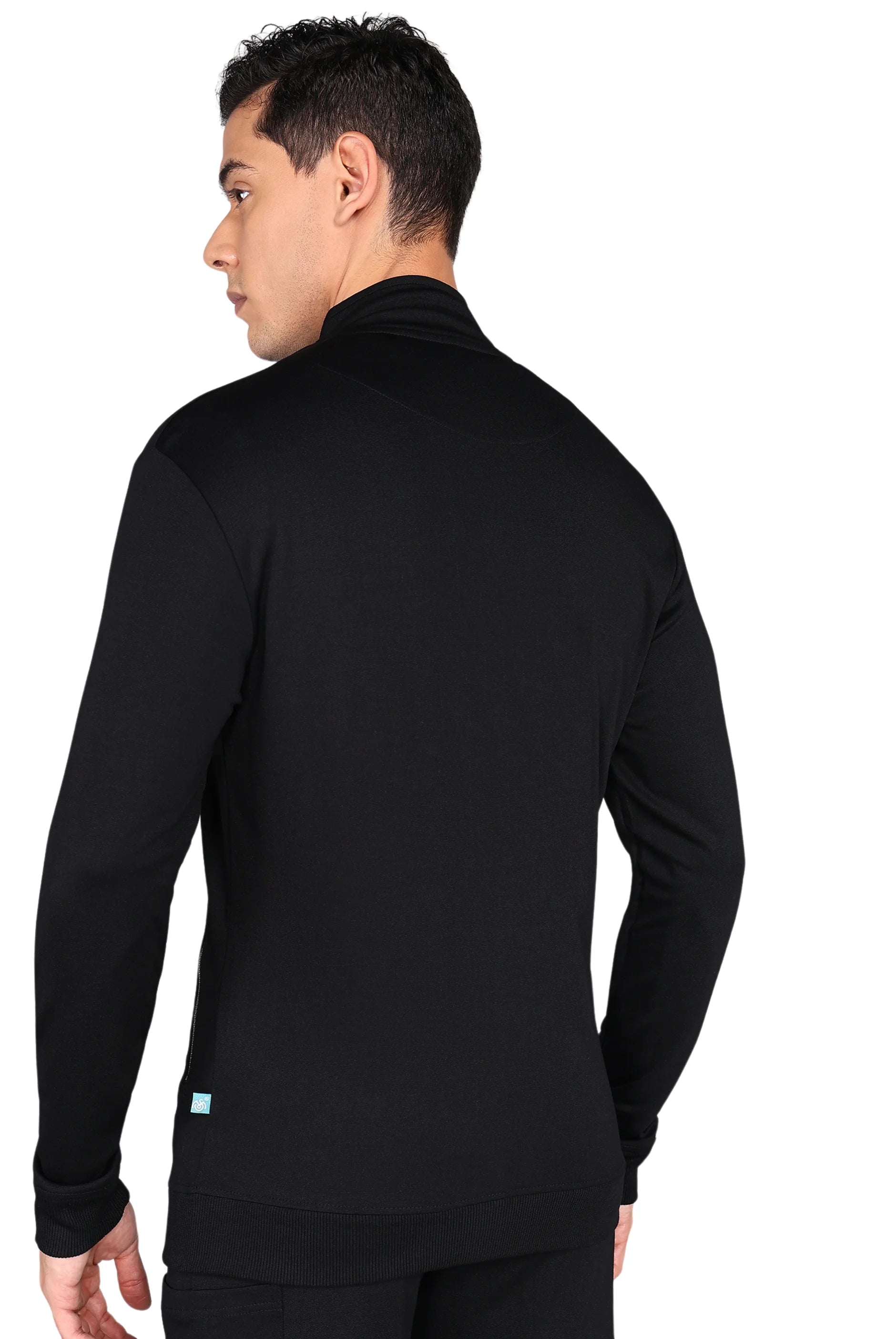 Perfect Fit Men's Black Scrub Jacket - Supermedic