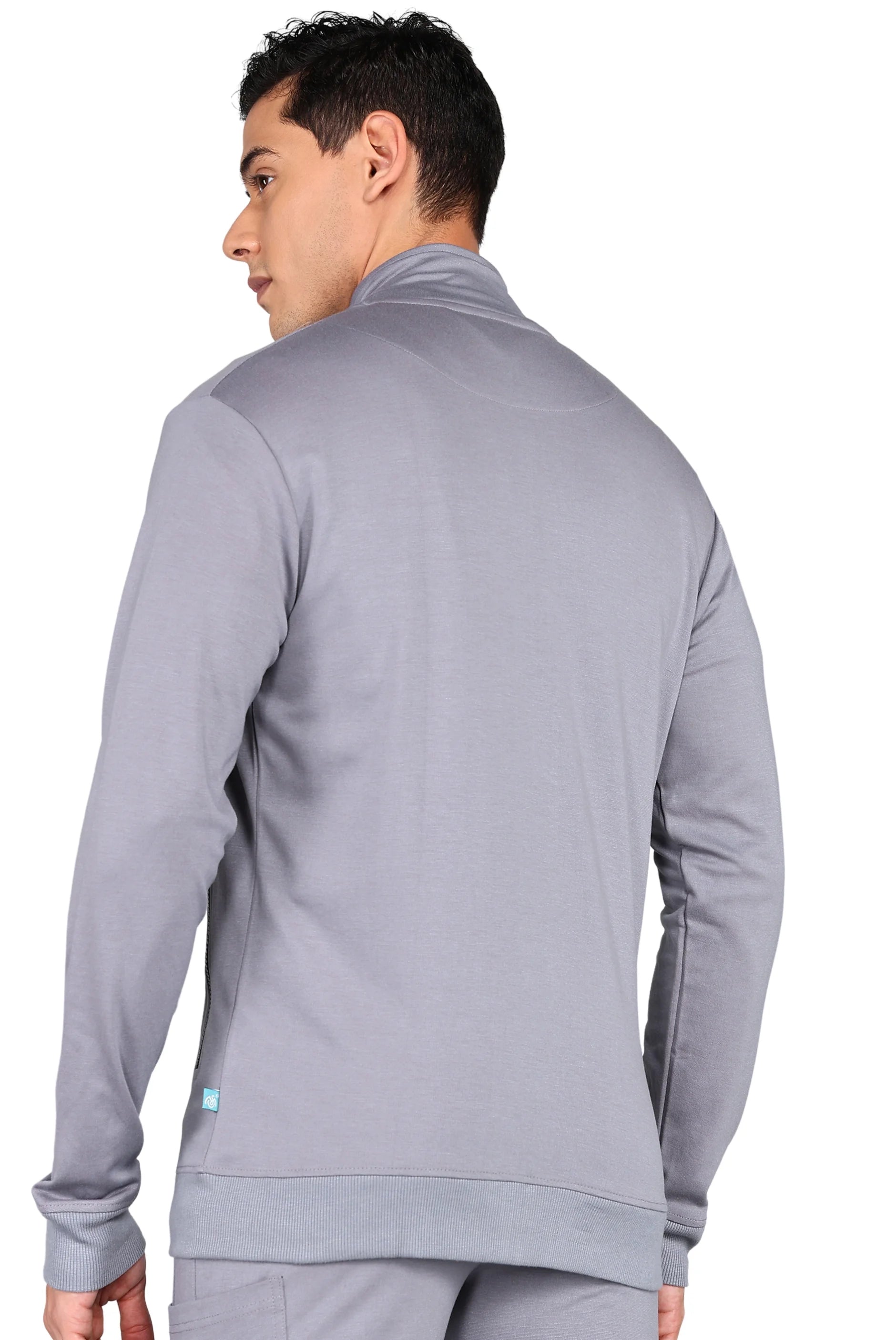 Perfect Fit Men's Grey Scrub Jacket - Supermedic