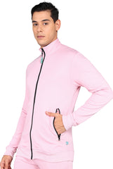 Personalized Pink Scrub Jacket For Men - Supermedic