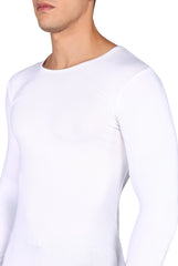 White Full-Sleeve Underscrubs for Men - Supermedic