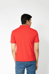 Red Polo T-Shirt for Men (Comfortable Fit)